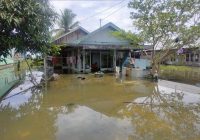 Duuuhh! Sudah Tiga Minggu Lebih Desa Pahalatan Digenangi Banjir