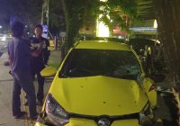 Kronologi Agya Kuning Tabrak Pohon di A Yani Km 5, Lima Orang Dilarikan ke RS