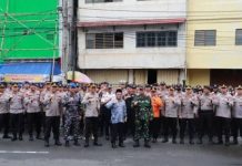 Pemko Banjarmasin Gelar Apel Gabungan Pengamanan Ramadhan di Posko Polresta Samping Duta Mall
