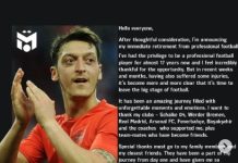 Mesut Ozil Resmi Umumkan Pensiun dari Sepak Bola Profesional
