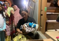 Temuan Bayi di Gang Fajar Sidik Ratu Zaleha Banjarmasin, Diperkirakan Sudah Berusia Beberapa Hari
