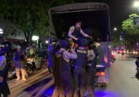 9 Sepeda Motor Diduga Terlibat Balapan Liar di Jalan A Yani km 4 Banjarmasin Diangkut Petugas