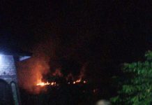 Kebakaran di Desa Nusa Indah Bati-Bati Dini Hari