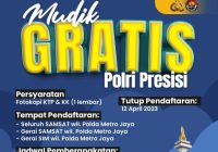 Program Mudik Gratis Polri Hanya untuk Warga Jakarta
