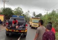 Sepeda Motor Tabrak Truk Tangki di Desa Bawahan Selan Kabupaten Banjar