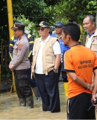 Bupati HSS Pantau 4 Lokasi Banjir