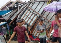 Puting Beliung di Desa Kandang Halang Amuntai, Banyak Rumah Roboh