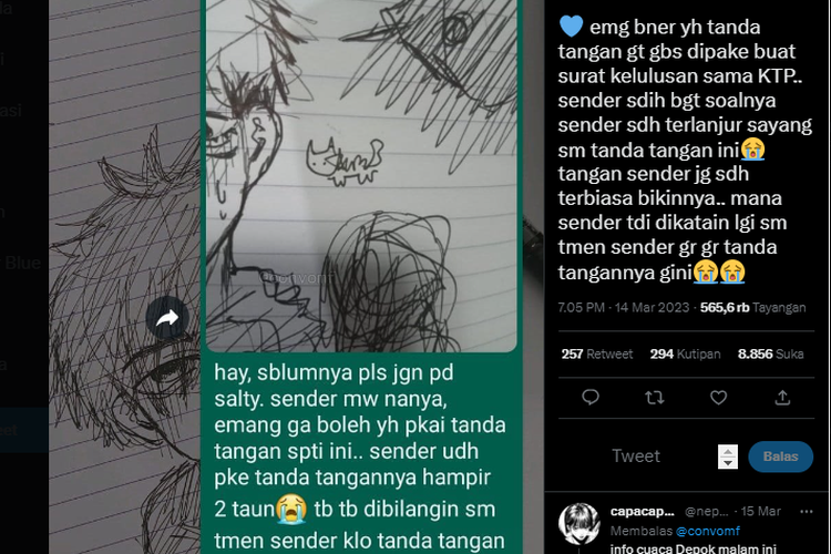 Viral Tanda Tangan Unik Di Ktp Bentuknya Anime Ini Ka 3558