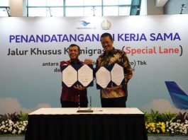 Ditjen Imigrasi Bersama Garuda Sediakan Layanan Jalur Khusus Keimigrasian