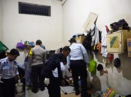 Sajam Rakitan Ditemukan Saat Penggeledahan Kamar Tahanan Lapas Narkotika Kelas II Karang Intan Martapura
