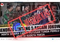 Viral Kudeta Presiden Jokowi oleh Jenderal Bintang Lima, Cek Fakta
