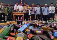 3.229 Botol Minuman Keras Dimusnahkan, Polres Tapin: Semua Tangkapan di Rumah Warga