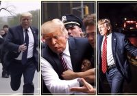 VIRAL Donald Trump Dikejar dan Ditangkap Polisi New York, Foto-fotonya Menyebar di Twitter