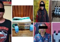 Tiga Penjual Alkohol Dibekuk Polres Tapin, Dua di Antaranya Emak-emak