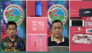04042023_Pengedar dan penjual sabu diamankan Polres Tabalong. (wartabanjar.com - Ist. Humas)
