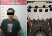 Penjual Alkohol dan 5 Penikmat Miras Oplosan Diringkus Polres Tapin