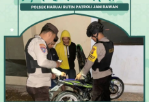 Berkeliaran di Jam Rawan, Pemotor dan Warga yang Mencurigakan Dicegat Personel Polsek Haruai