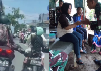 Kronologi Anggota TNI AU Tendang Motor Ibu Bonceng Anak, Akhirnya Minta Maaf
