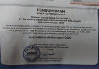 PT Air Minum Bandarmasih Buka Pendaftaran untuk Posisi Direksi, Simak Syaratnya