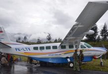 KKB Berondong Pesawat Asian One di Bandara Beoga, Begini Kondisi Orang dalam Pesawat