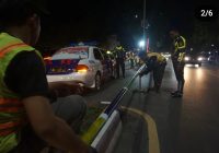 Atasi Balapan Liar, Dinas Perhubungan Kota Banjarmasin Pasang Portal di U Turn
