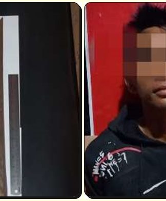 Bawa Sajam Jenis Katana Sambil Mabuk, Pria di HSU Diamankan Polisi di Warung Malam