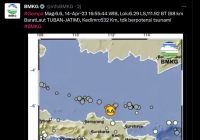 Tuban Gempa Magnitudo 6,5, Getarannya Terasa Hingga Kalsel