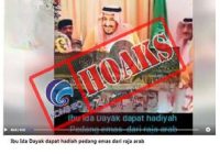 Viral Ida Dayak Terima Pedang Emas dari Raja Salman, Hoaks