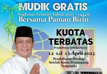 Catat Rute dan Tanggal Mudik Gratis Paman Birin, Ada 50 Armada Lho!