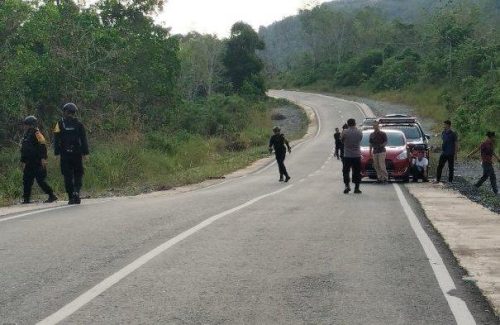 05052023_Proses pemusnahan mortir oleh tim Jobom Brimob Polda Kalsel. (wartabanjar.com - Ist. Humas Polres Banjar)