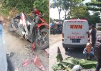 Laka Maut di Jembatan Barito, Honda Beat Merah Milik Korban Nyaris Terlipat