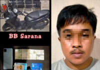 Curi HP dan Uang, Sales Aksesori Diringkus Saat Tidur di Rumahnya di Sungai Jelai Mantuil