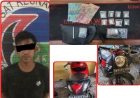 Angga Saputra Ditangkap di Jalan Kelayan A Gang Setuju, Miliki 8 Paket Sabu