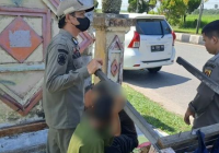 Badut dan Manusia Gerobak Diamankan Satpol PP Kota Banjarbaru