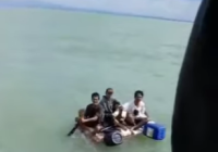 Detik-detik 3 Nelayan Terombang-ambing Diselamatkan Kapal Majelis Taklim di Kotabaru
