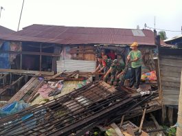 Dapur Warga di Aluh-Aluh Banjar Rusak Berat Akibat Terbawa Arus Air Pasang