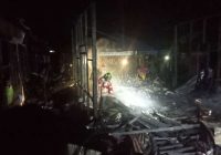 6 Rumah Terbakar di Desa Murung Raya HSS