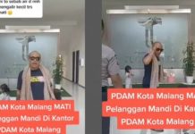 VIRAL Video Pria Bawa Anak dan Istri Paksa Ikut Mandi & Cuci di Ruang Direktur PDAM Kota Malang