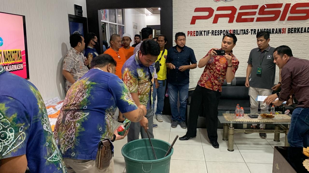 Musnahkan Ratusan Gram Sabu, Sat Resnarkoba Polresta Banjarmasin Selamatkan 7.751 Jiwa