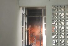 Dapur Rumah di Kompleks Kayutangi Permai Banjarmasin Terbakar