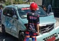 Mobil Damkar Berja Fire Alami Laka Hingga Ringsek di Bawah Jembatan Barito