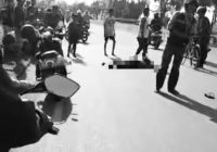 Pengendara Terkapar di Bundaran Bandara Lama Syamsudin Noor Banjarbaru
