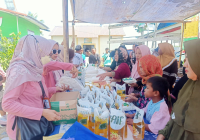 Tekan Inflasi, Dinas Koperasi Kabupaten Banjar Gelar Pasar Murah di Desa Terapu
