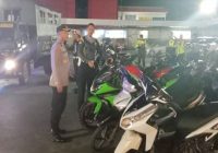 30 Sepeda Motor Knalpot Brong Terparkir di Polresta Banjarmasin