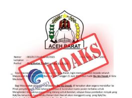 Cek Fakta, Ida Dayak Catut Nama Pemkab Aceh Barat