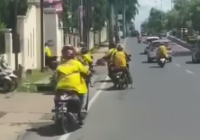 Buntut Persekusi Driver Ojol Dikalungi Borgol Oknum Satpam, Ojol Geruduk Polres Banjarbaru