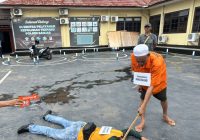 Rekonstruksi Pembunuhan di Gudang Hirang, Baihaqi 18 Kali Tebas Korban dengan Parang