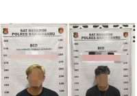 Buron 1,5 Bulan, Dua Pelaku Pengeroyokan di Kolam Antasari Ditangkap di Hotel dan Aspol Bina Brata Banjarmasin