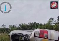 BREAKING NEWS : Ambulans Ditengarai Milik RS Ansyari Saleh Kecelakaan, Bodi Kiri Tak Mulus Lagi