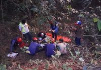 Pengendara Sepeda Motor Masuk Jurang di Tungkaran Martapura